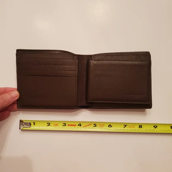 Coach 3-in-1 Wallet Dark Saddle Sport Calf Leather - Picture 14 of 17